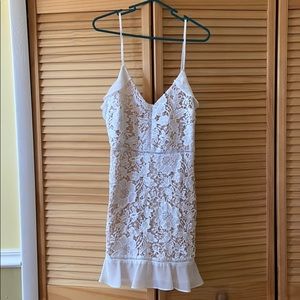 NEW lush White Lace Mini Dress